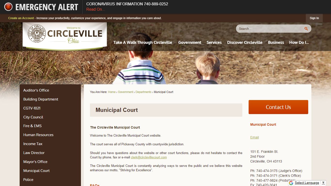 Municipal Court | Circleville, OH - Official Website