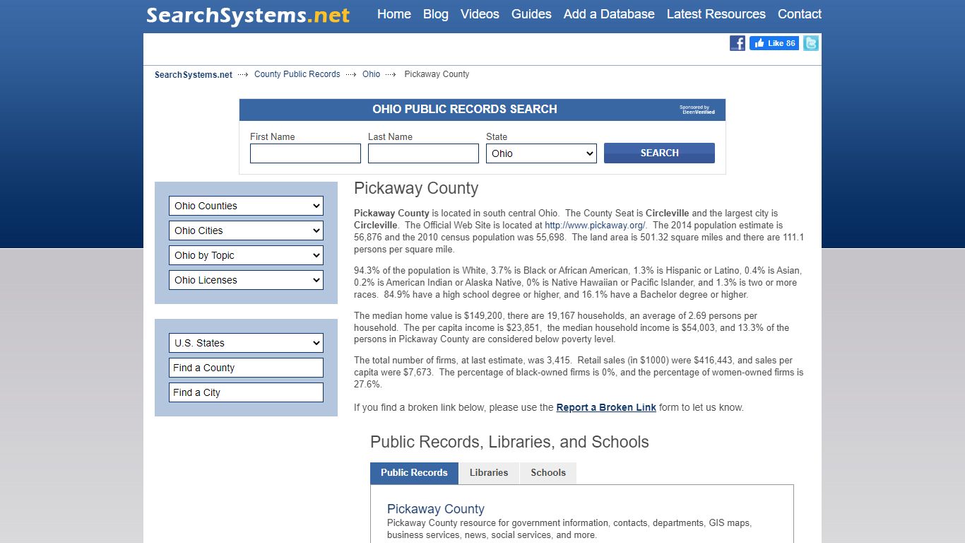Pickaway County Criminal and Public Records